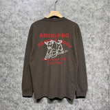 Amiri long sleeve shirts bull printing