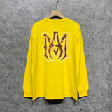 Amiri long sleeve shirts splash paint skeleton printing