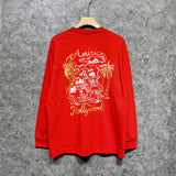 Amiri long sleeve shirts hollywood golden dragon printing