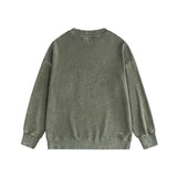 Amiri washed sweatshirt with overlapping letters and foam printing washed and distressed