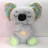 Plush Toys Glow Music Plush Toys Otter Koala Bear Doll Kapibara Breathing Bear Doll