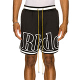 Rhude Shorts Striped Elastic Sport Mesh Basketball Shorts
