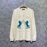 Amiri long sleeve shirts horse printing