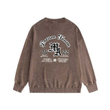 Amiri washed sweatshirt new letter logo printing washed old