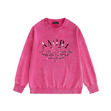 Amiri washed sweatshirt damaged little spider LA & CA print washed and old