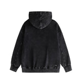Amiri washed hoodie ye manletter washed distressed printing