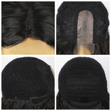 Women's Wigs Middle Part Long Curly Lace Front Wig