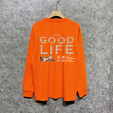 Amiri long sleeve shirts distressed text printing