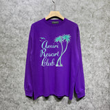 Amiri long sleeve shirts coconut tree bird printing