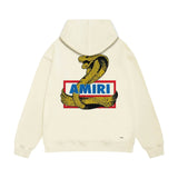 Amiri hoodie king cobra gold printing