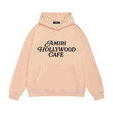 Amiri hoodie hollywood font printing
