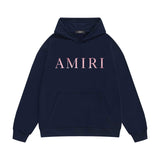 Amiri hoodie pink letter print