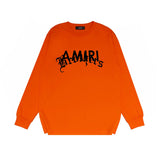 Amiri long sleeve shirts letter cross printing