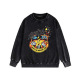 Amiri washed sweatshirt cartoon starfish print washed old