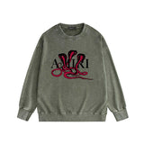 Amiri washed sweatshirt new font cobra print washed old