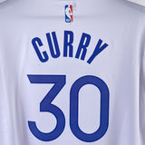 NBA Jerseys Warriors, white size 30, quick-drying short sleeves