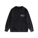 Amiri washed sweatshirt bowling printing washed and distressed