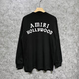 Amiri long sleeve shirts hollywood pure letterprinting