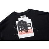 C.e sweatshirt city architecture starry sky night view round neck men and women