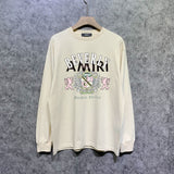 Amiri long sleeve shirts lion medal printing