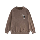 Amiri washed sweatshirt black panther printing washed and distressed