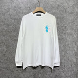 Amiri long sleeve shirts vertical small overlapping letterprinting