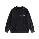 Amiri washed sweatshirt sketch country print washed old