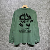 Amiri long sleeve shirts note fan printing