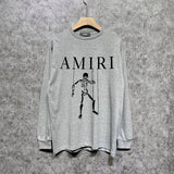 Amiri long sleeve shirts skull puppet printing