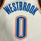 NBA Jerseys Thunder, White 0, Westbrook