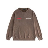 Amiri washed sweatshirt tv channel printing washed and distressed