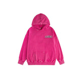 Amiri washed hoodie with angel sketch