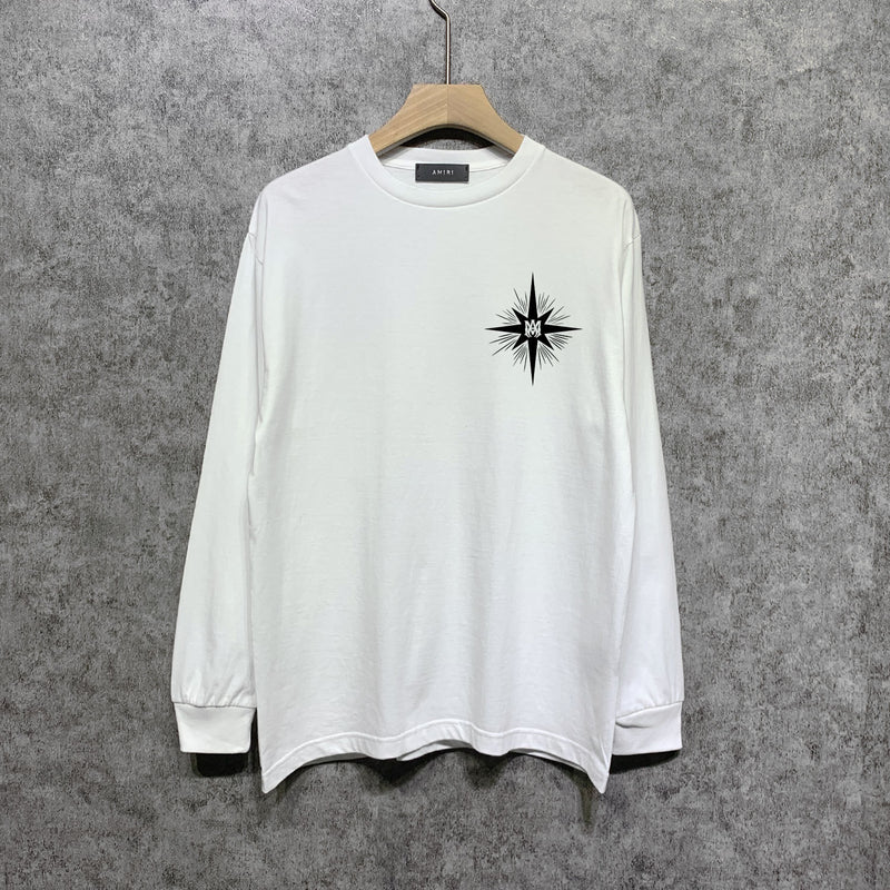 Amiri long sleeve shirts star shield printing