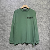 Amiri long sleeve shirts skeleton letterprinting
