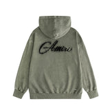 Amiri washed hoodie with starry sky distressed print