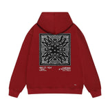Amiri hoodie simple logo square sleeve print