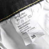Mens Fashion Jeans Black and gray color blocking 5706#
