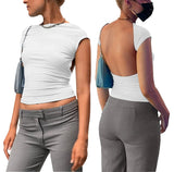 Women Tops Fashion Breathable Long Sleeves Top Front and Back Wearable (Hzl0412)