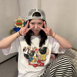 Y2k hot girl hat heavy industry big butterfly cartoon ktcat baseball cap mesh breathable sun hat