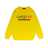 Amiri long sleeve shirts red font printing