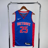 NBA Jerseys 23, Pistons, away, No. 25 Blue, Rose