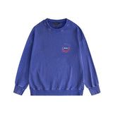 Amiri washed sweatshirt splattered color ring printing washed and distressed