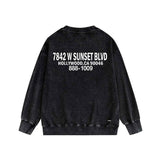 Amiri washed sweatshirt smoke gray wolf printing washed and distressed