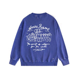 Amiri washed sweatshirt sketch country print washed old