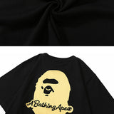 Bathing Ape T Shirt Summer Star Letter Bronzing Ape Man Print Short Sleeve T-Shirt