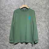 Amiri long sleeve shirts vertical small overlapping letterprinting