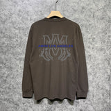 Amiri long sleeve shirts splash ink large simple logo printing