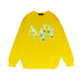 Amiri long sleeve shirts gradient overlapping letterprinting