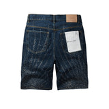 purple brand denim shorts
