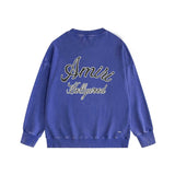 Amiri washed sweatshirt letter-filled printing washed and distressed